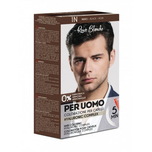 Kit Coloration Cheveux Noir Pour Homme 
