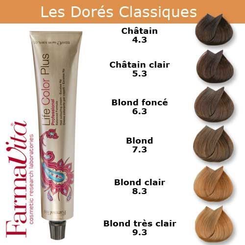 Coloration Cheveux Farmavita - Tons Dorés Classiques Blond Foncé Doré 6.3 