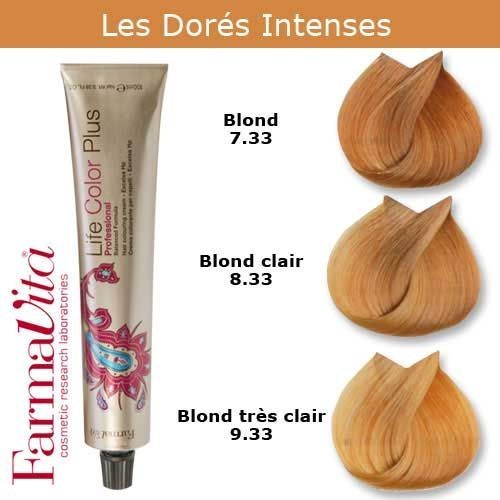 Coloration Cheveux Farmavita - Tons Dorés Intenses Blond Très Clair Doré Intense 9.33 