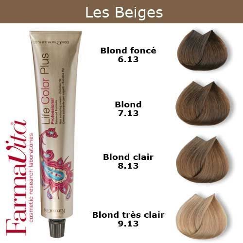 Coloration Cheveux Farmavita - Tons Beiges Blond Beige 7.13 