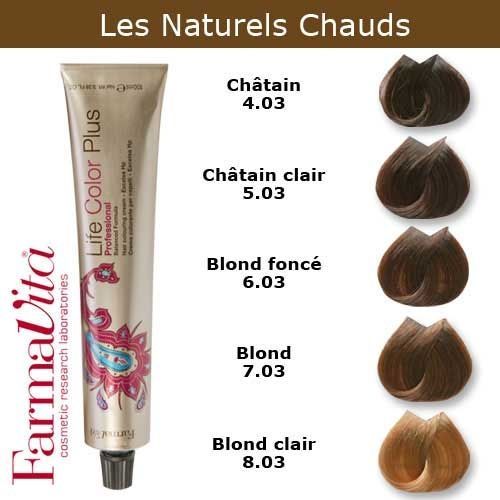 Coloration Cheveux Farmavita - Tons Naturels Chauds Châtain Clair Naturel Chaud 5.03 