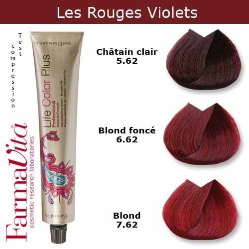 Coloration Cheveux Farmavita - Tons Rouges Violets Blond Foncé Rouge Violet 6.62 