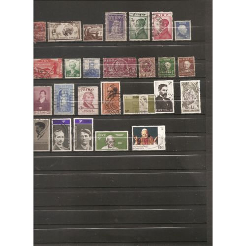 26 Timbres Oblitérés Irlande Célébrités 1922