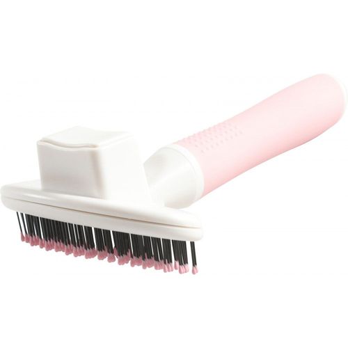 Zolux-Brosse Slicker Doux Rétractable Taille S. 9 X 5 X 16.7 Cm. Gamme Anah Pour Chat-Zo-550006