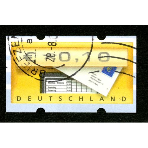 Timbre Oblitéré Deutschland  0.10