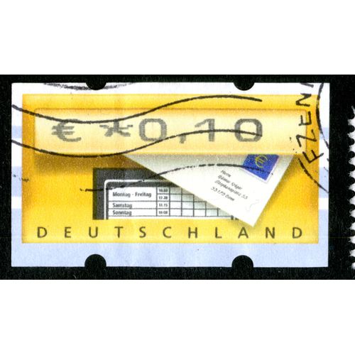 Timbre Oblitéré Deutschland,  0.10