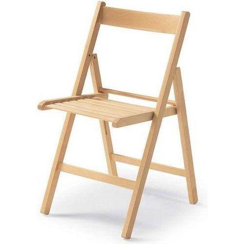 Chaise Pliante Bois Marron (79 X 42,5 X 47,5 Cm)