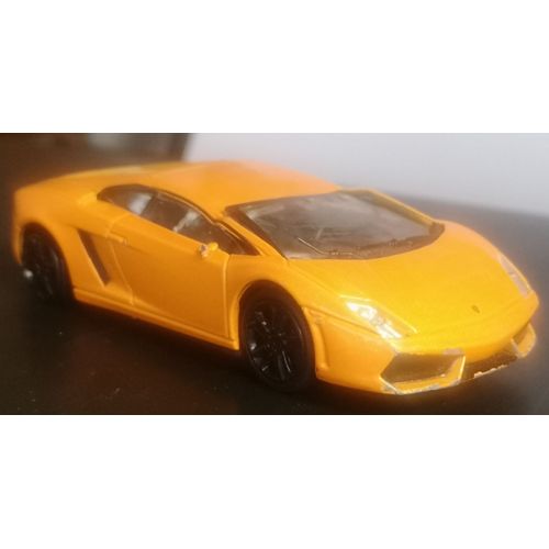 Voiture Miniature Au 1/ 43 Eme - De Marque Brago : Lamborghini Gallardo Lp 560 4 - De Couleur Orange-Bburago