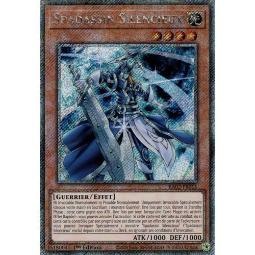 Yu Gi Oh Ra02 Fr011 Spadassin Silencieux Secrète Rare