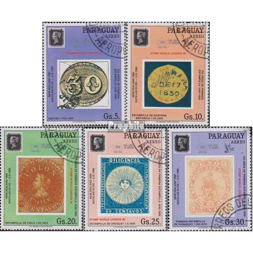 Paraguay Mer.-No.: 4440-4444 (Complète Edition) Oblitéré 1989 150 Années Timbres