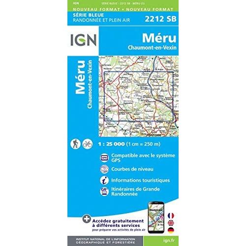 Méru-Chaumont-En-Vexin 1:25 000