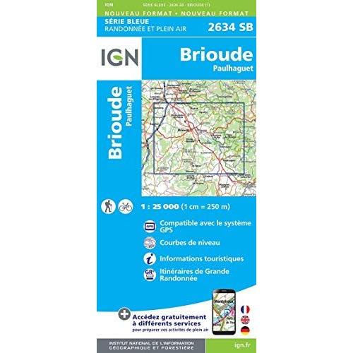 Brioude-Paulhaguet 1:25 000