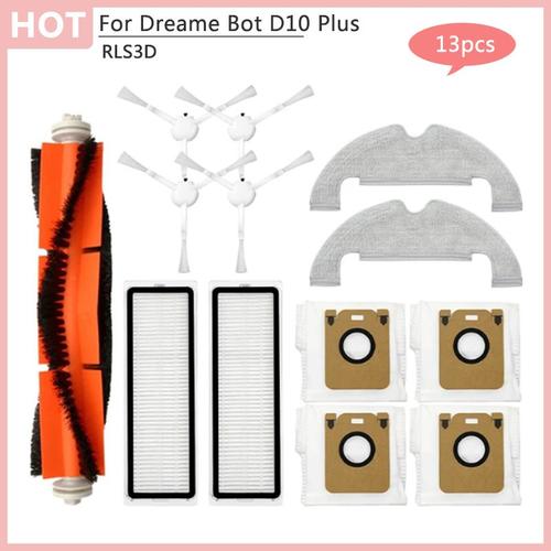 Accessoires pour Dreame Bot D10 Plus/RLS3D/Z10 Pro/L10 Plus 13 pièces Multicolore