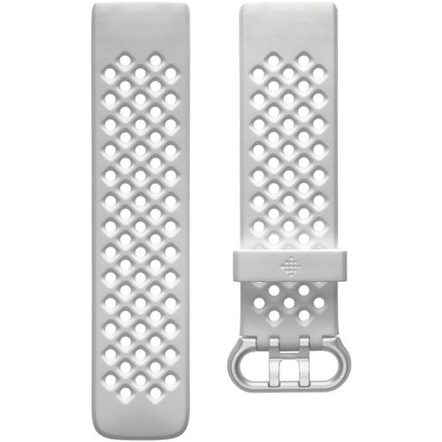 Fitbit Fb168sbwtl Activity Tracker Band White (Fitbit Sport Band - Watch Strap For Smart Watch - Large - Frost White - For Fitbi