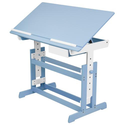 Bureau Enfant, Réglable En Hauteur Et Inclinable - Bleu