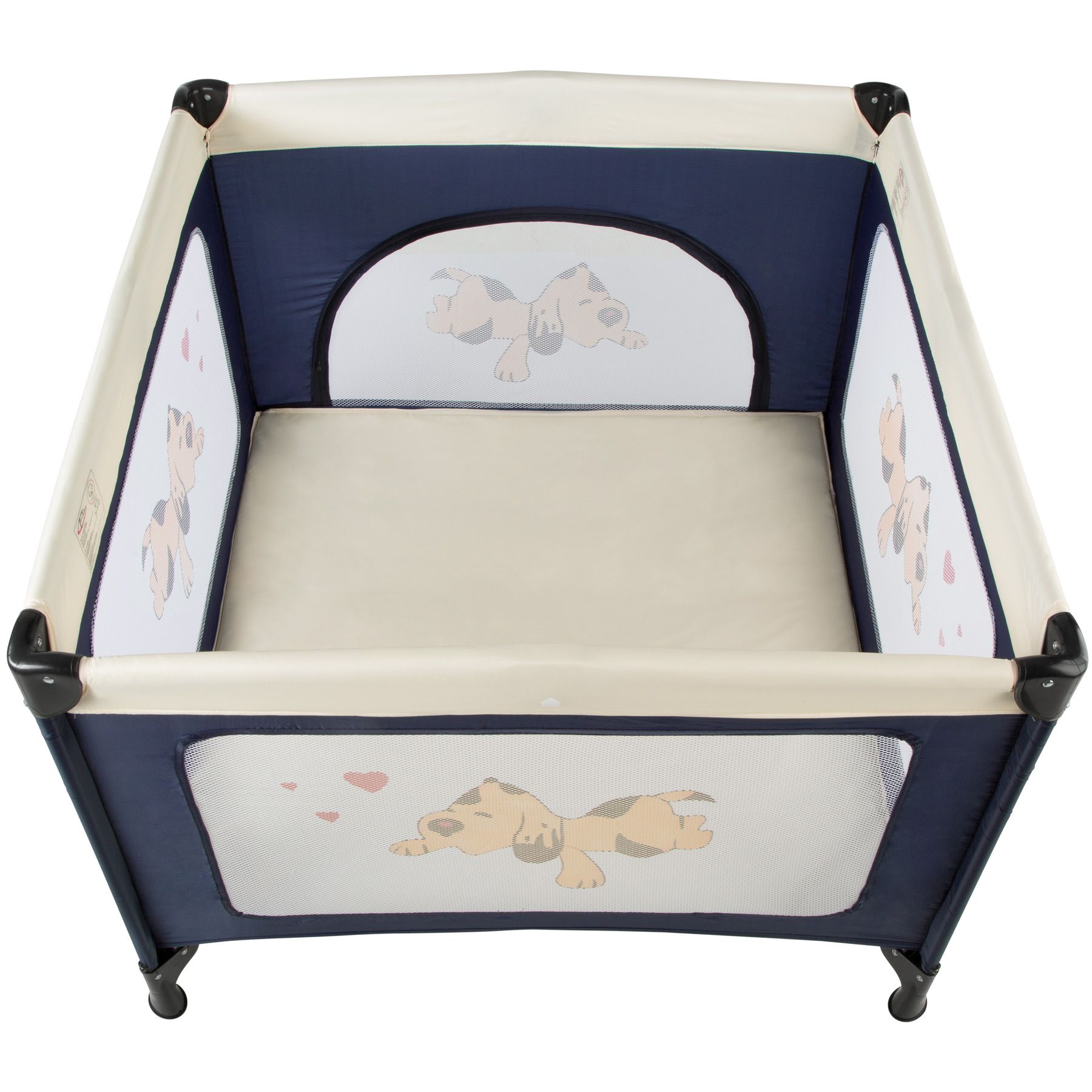 Tectake Parc Bebe Pliable Avec Matelas Et Sac De Transport 105 Cm X 105 Cm X 78 Cm Rakuten