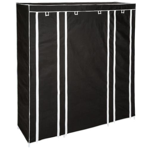 Penderie En Tissu 150 X 175 X 45 Cm - Noir