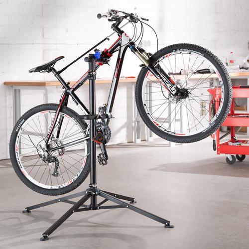 Support Réparation Vélo Pieds D'atelier Stand Hauteur Réglable 105-185 Cm  50 Kg