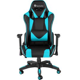 Chaise gamer TWINK - noir/azur - chaises-tabourets