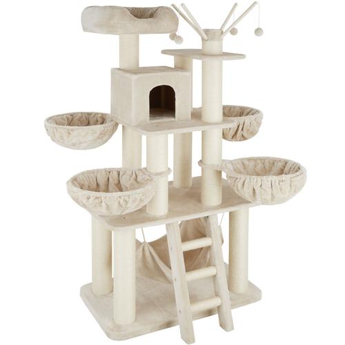 Arbre À Chat Gismo 195 Cm - Beige/Blanc