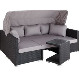 Canapé De Jardin Saint Marin Modulable - Noir
