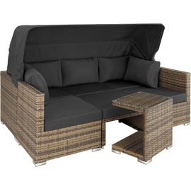 Canapé De Jardin Saint Marin Modulable - Marron Naturel