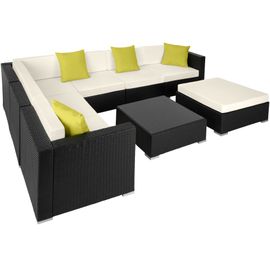 Canapé De Jardin Marbella Modulable 7 Places, Variante 2 - Noir