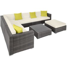 Canapé De Jardin Marbella Modulable 7 Places, Variante 2 - Gris