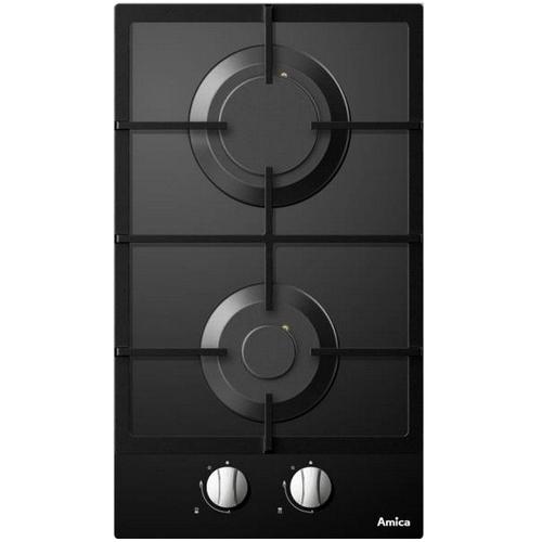 Amica AG2620N Table de cuisson au gaz Verre noir - 2 foyers