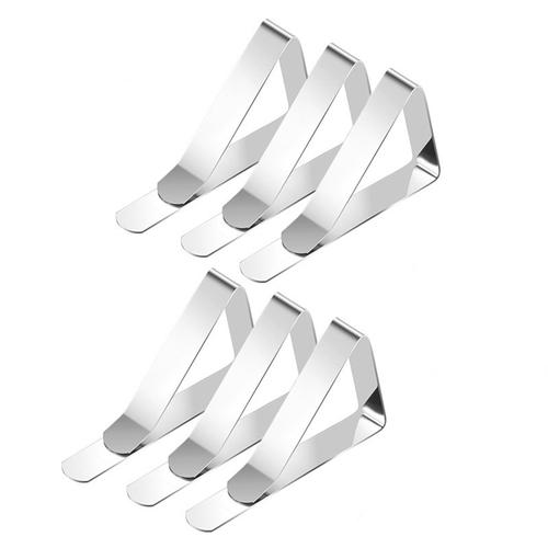 Pinces à tissu / porte-tissu Argent 6 paquets