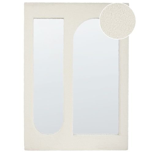 Miroir MARCIGNY Bouclé Blanc cassé