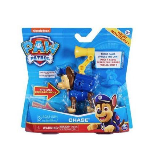 Pat Patrouille : Chien Policier Chase Avec Son Et Sac A Dos - Figurine Animaux - Paw Patrol Nouveaute