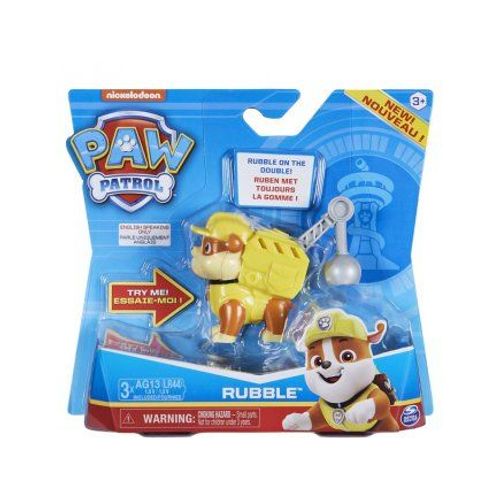 Pat Patrouille : Chien Ruben Avec Son Et Sac A Dos - Figurine Animaux Nouveaute - Paw Patrol