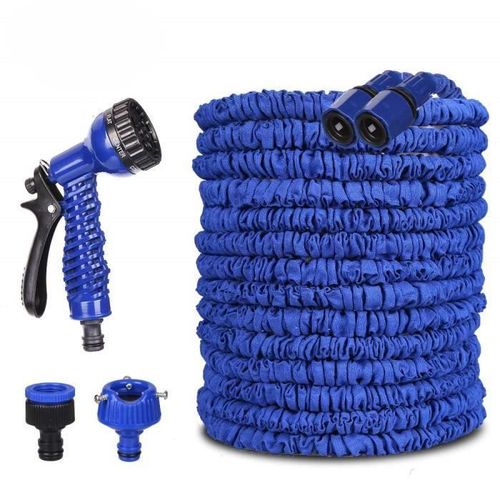 1pcs Tuyau D'arrosage, 45m (150 ft) Flexible Tuyau, D'arrosage Rétractable Tuyau d'eau Extensible avec pour Irrigation? bleu )