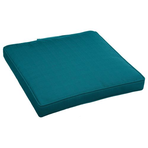 Galette De Chaise D'extérieur À Scratch Korai - 40 X 40 Cm - Bleu Canard