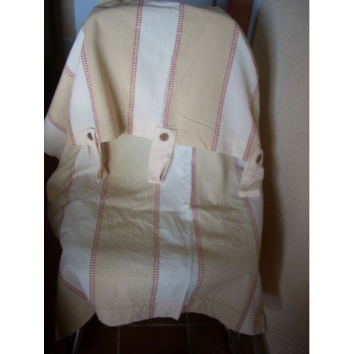 Lot De 2 Doubles Rideaux 138 X 108 Cm Sans Les Pattes.