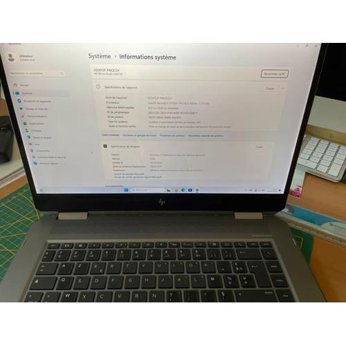 HP ZBOOK STUDIO X360 G5 - 15" Intel Xeon 2176M - 2.7 Ghz - Ram 16 Go - SSD 256 Go