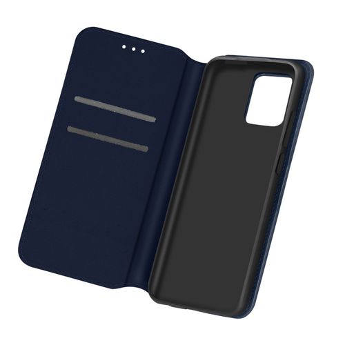 Housse Samsung A02s Étui Folio Portefeuille Fonction Support Bleu Nuit