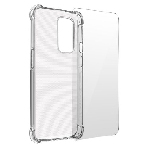 Pack Protection Oneplus 9 Coque Souple + Verre Trempé Transparent