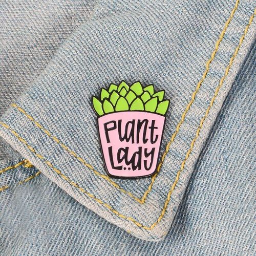 Plantes En Pot Charnues Vertes Broche Personnalisée Vêtements De Mode Badges Ornements Décoratifs Cadeaux Romantiques Frais