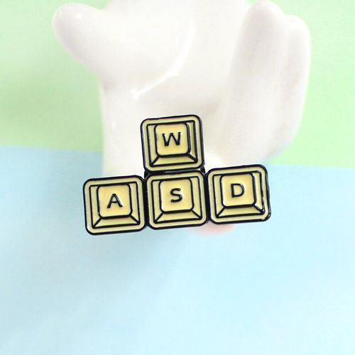 Broches De Clavier Jaune Wasd, Bouton De Fonctionnement De Jeu, Original, Facile À Assortir Pour Le Programmateur, Panneau De Concours Électrique, Broches Mâles