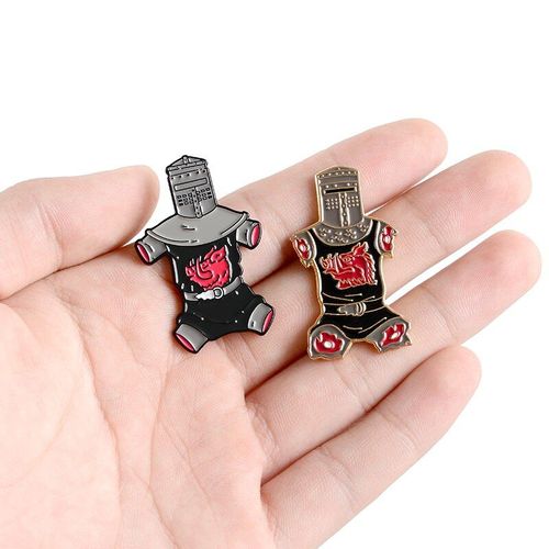 Chevalier Noir Monty Python Émail Broches Film Personnalisé Badgesbrokeback Amputation Robot Épinglette Sanglier Cochon