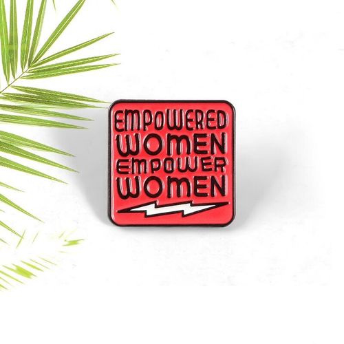 Sceau Rouge Femmes Puissance Émail Broche Féminisme Genre Égalité Badge Féministe Sac Vestes Épinglette Mode Bijoux Cadeau