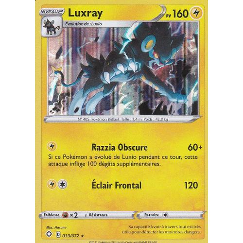 Carte Pokemon - Luxray - Holo-Rare - 033/072 - Épée Et Bouclier 4,5 - Destinées Radieuses