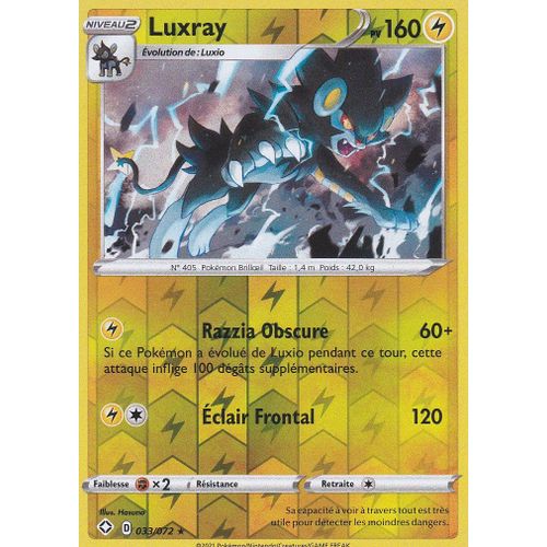 Carte Pokemon - Luxray - Holo-Reverse - 033/072 - Épée Et Bouclier 4,5 - Destinées Radieuses