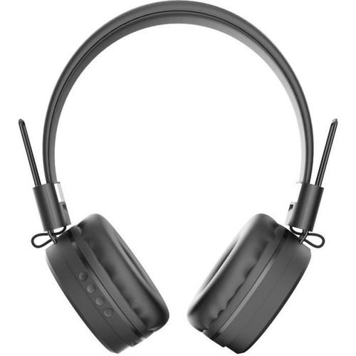 Ryght Viva - Écouteurs avec micro - sur-oreille - Bluetooth - sans fil - noir