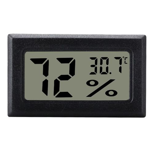 Mini Hygromètre / Thermomètre LCD Gris