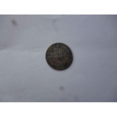 Pièce En Argent De 50 Centesimi De 1863 Regno D'italia Vitorio Emanuele
