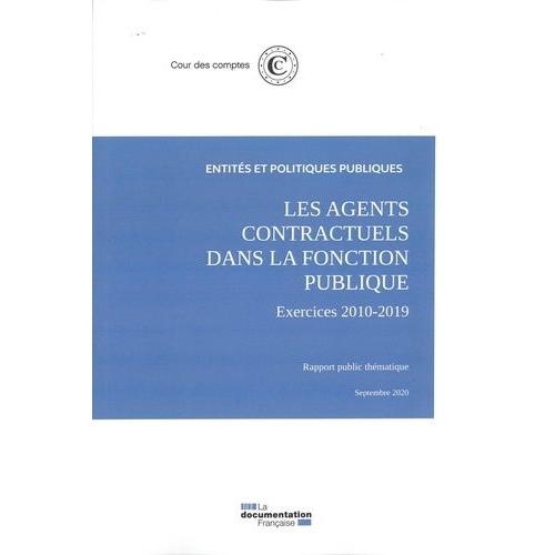 Les Agents Contractuels Dans La Fonction Publique - Exercices 2010-2019