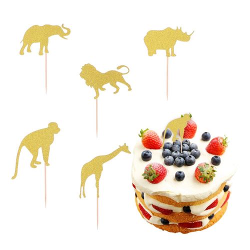Pièces De Gâteau Pour Anniversaire Pour Bébé, Pièces À Insérer Dans Une Carte De Cupcakes Pailletés, Décor De Desserts Aux Fruits Pour Soirées Prénatale, 10 Pièces